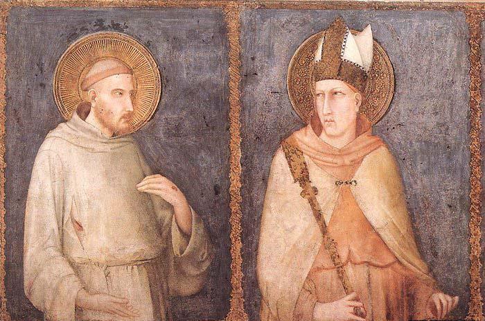 Simone Martini St Francis and St Louis of Toulouse France oil painting art